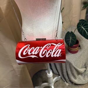 Coca-Cola Soda Can Crossbody Bag - Metallic Red Novelty Clutch - NWOT
